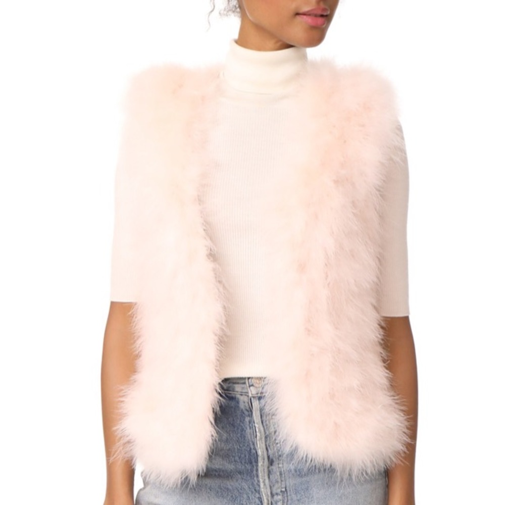 Club Monaco Violet Pink Feather Vest